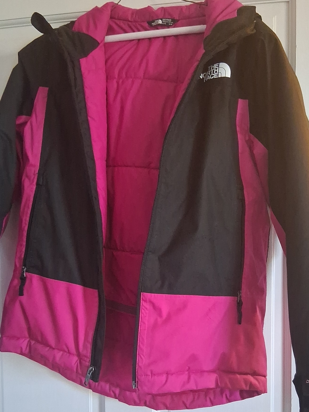 The North Face Women’s Hot Pink and Black Ski Jacket